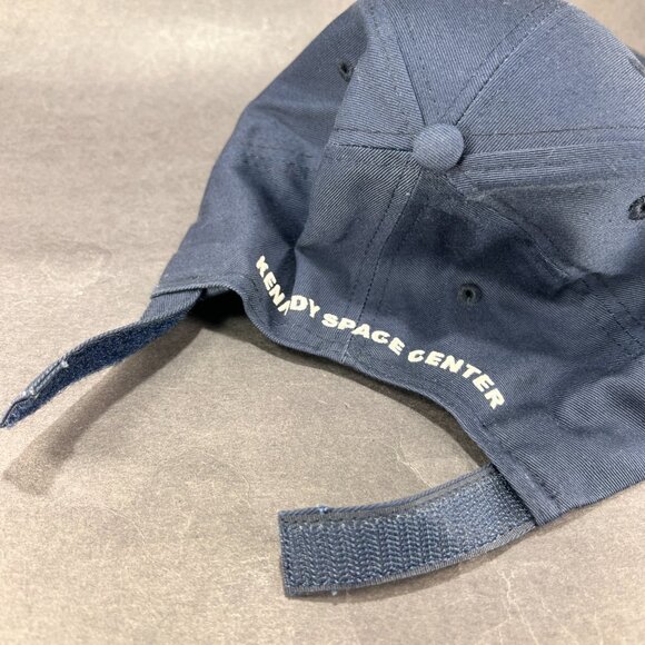 Shuttle Launch Strap Back Hat Cap Blue Kennedy Space Center Souvenir Logo Mens - Picture 13 of 13